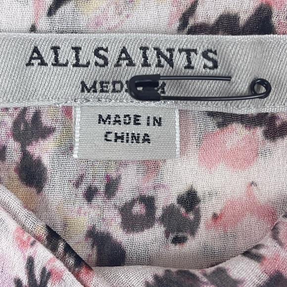 Allsaints Mio Freefall Top Size Medium - Picture 4 of 7